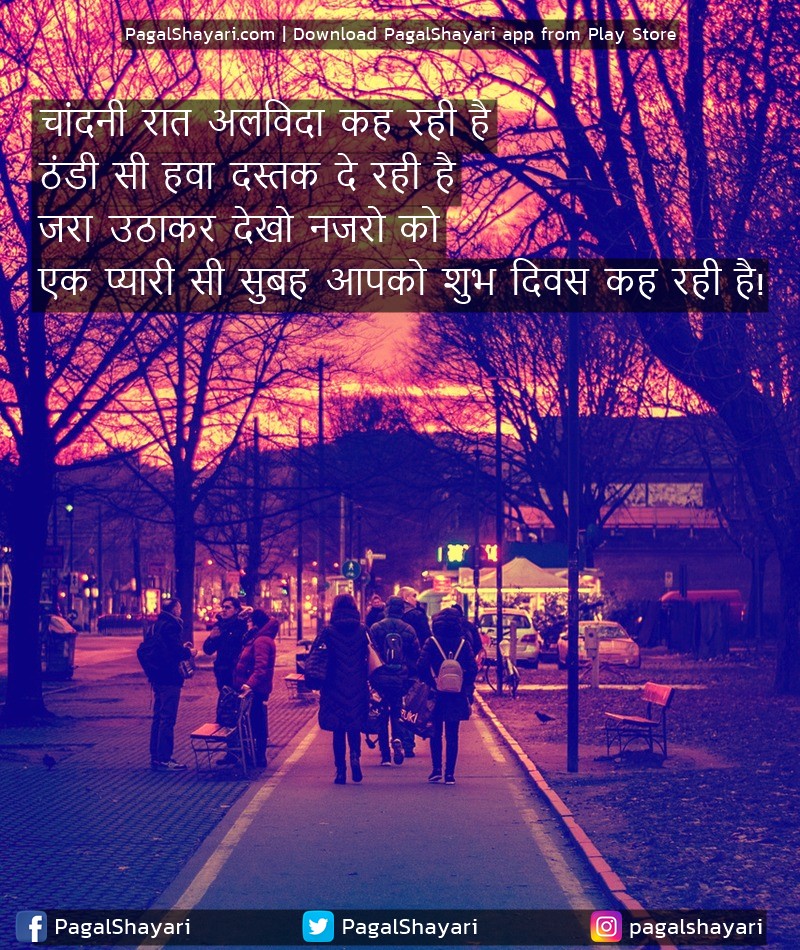 चांदनी रात अलविदा कह रही है